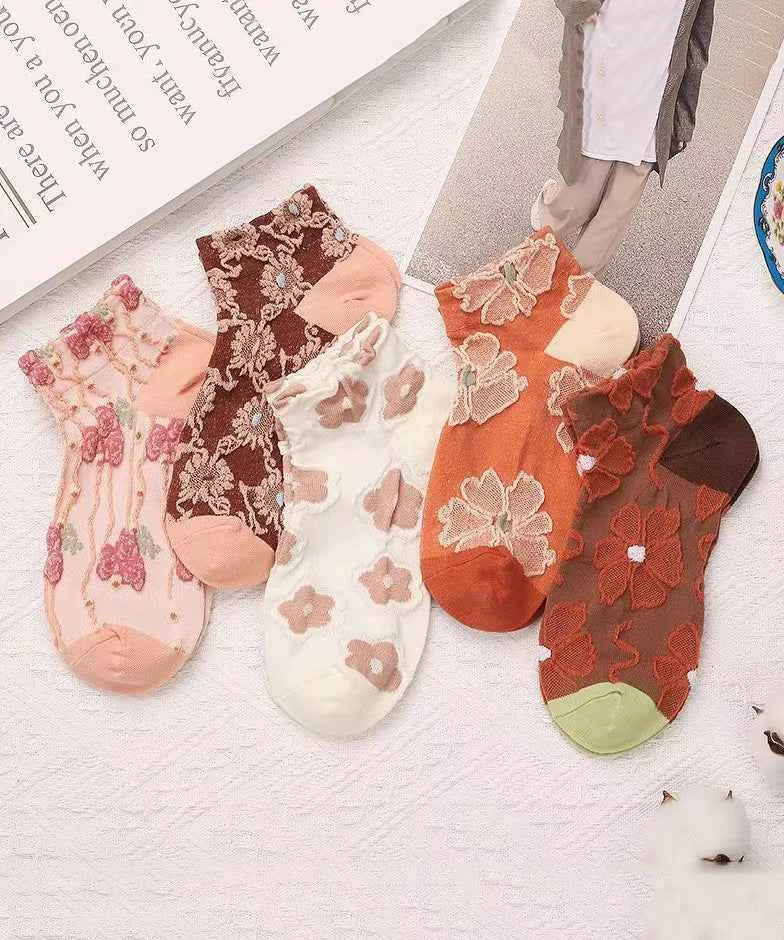 Beautiful Comfy Jacquard Cotton Ankle Socks - Woolova