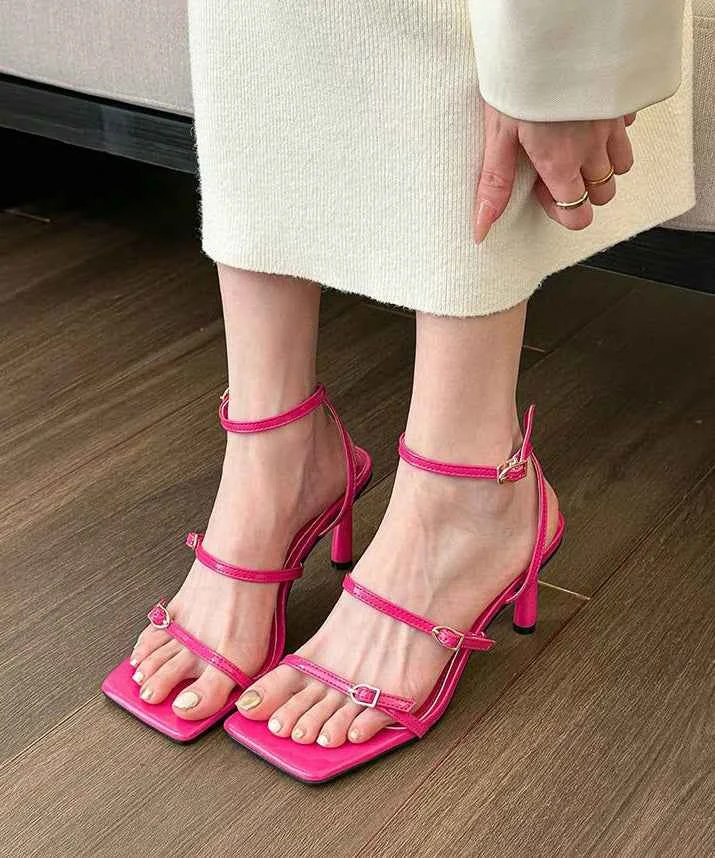 Beautiful Rose High Heels Stiletto High Heel Sandals - Woolova