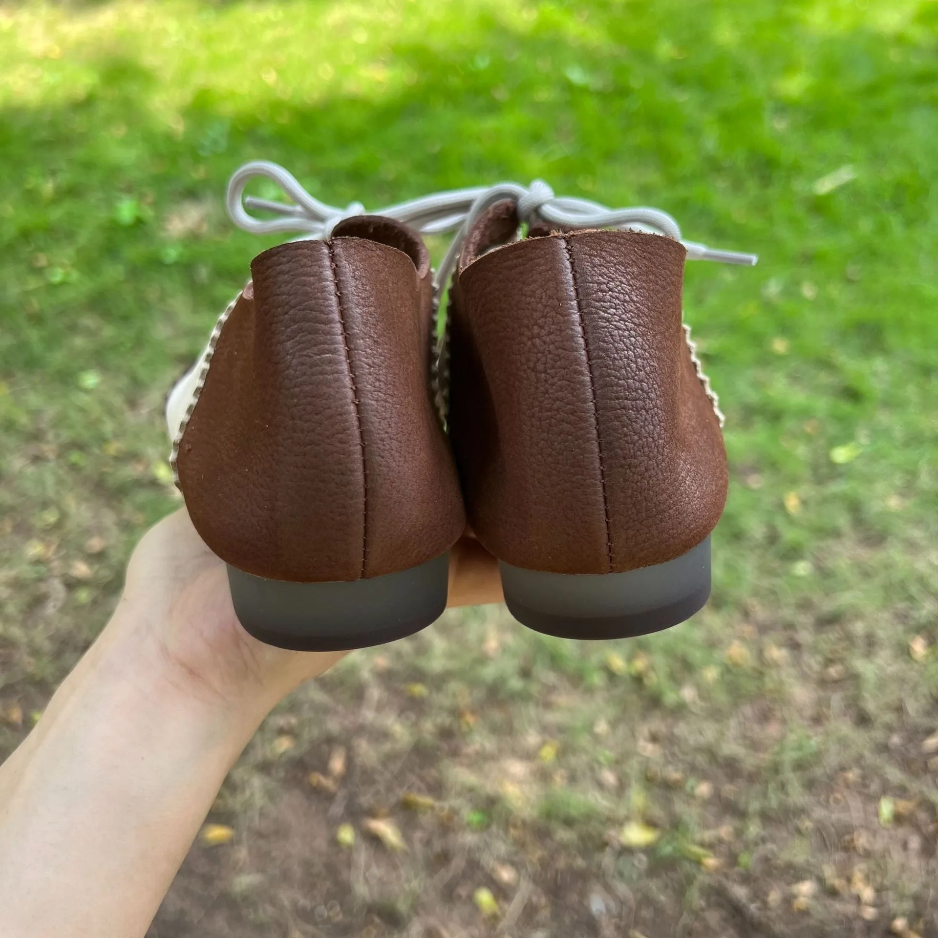 Retro Round Toe Flats For Women Lace Up Shoes-Woolova