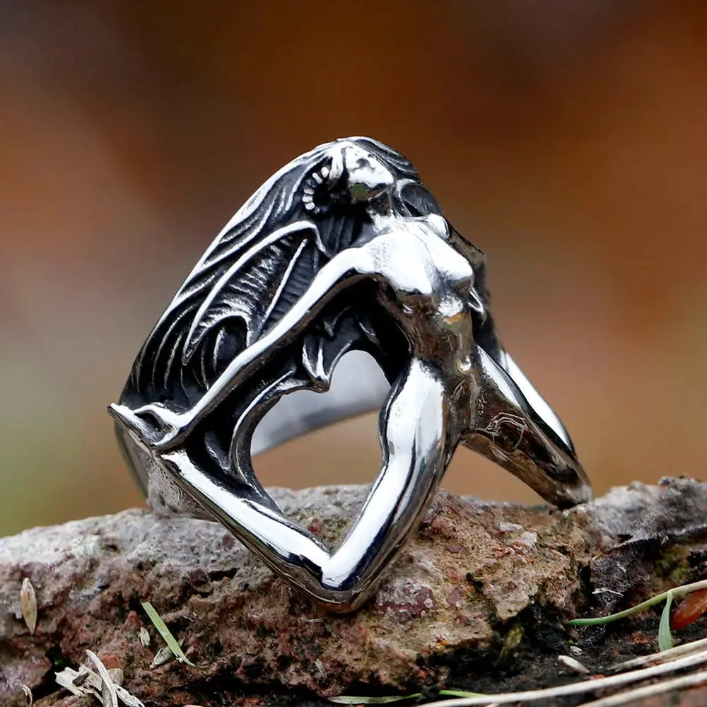 3D Body Shape Stainless Steel Ring-Woolova