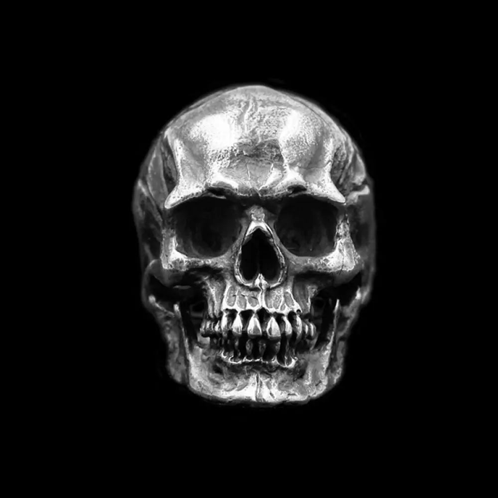 Calvarium Skull Stainless Steel Ring-Woolova