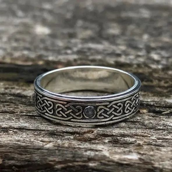 Celtic knots Sterling Silver Ring-Woolova