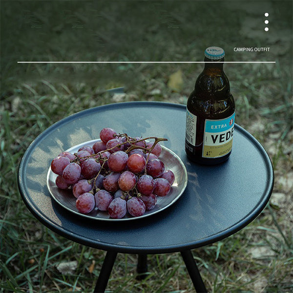 OUTDOOR CAMPING PORTABLE ADJUSTABLE FOLDING SMALL ROUND TABLE 61466947YL-Woolova
