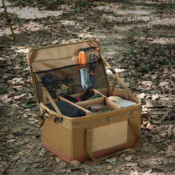 OUTDOOR CAMPING HARD SHAPED LARGE CAPACITY COOKWARE TOOL STORAGE BAG 87505041YL-Woolova