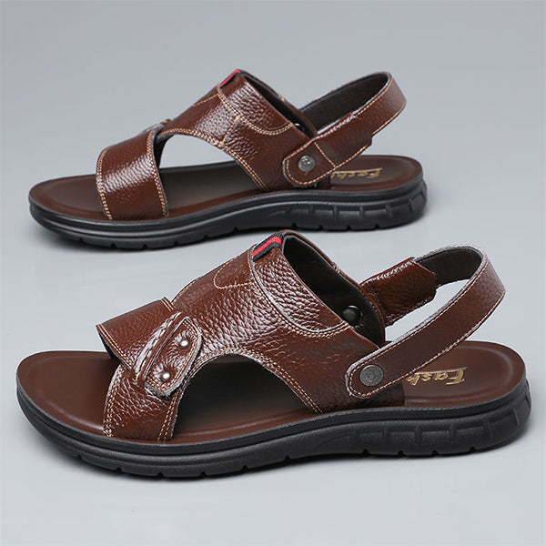 MEN'S PREMIUM LEATHER SANDALS 53506451YL-Woolova