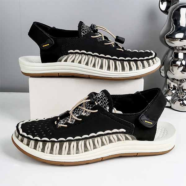 MEN'S CASUAL WOVEN SANDALS 33466426YL-Woolova