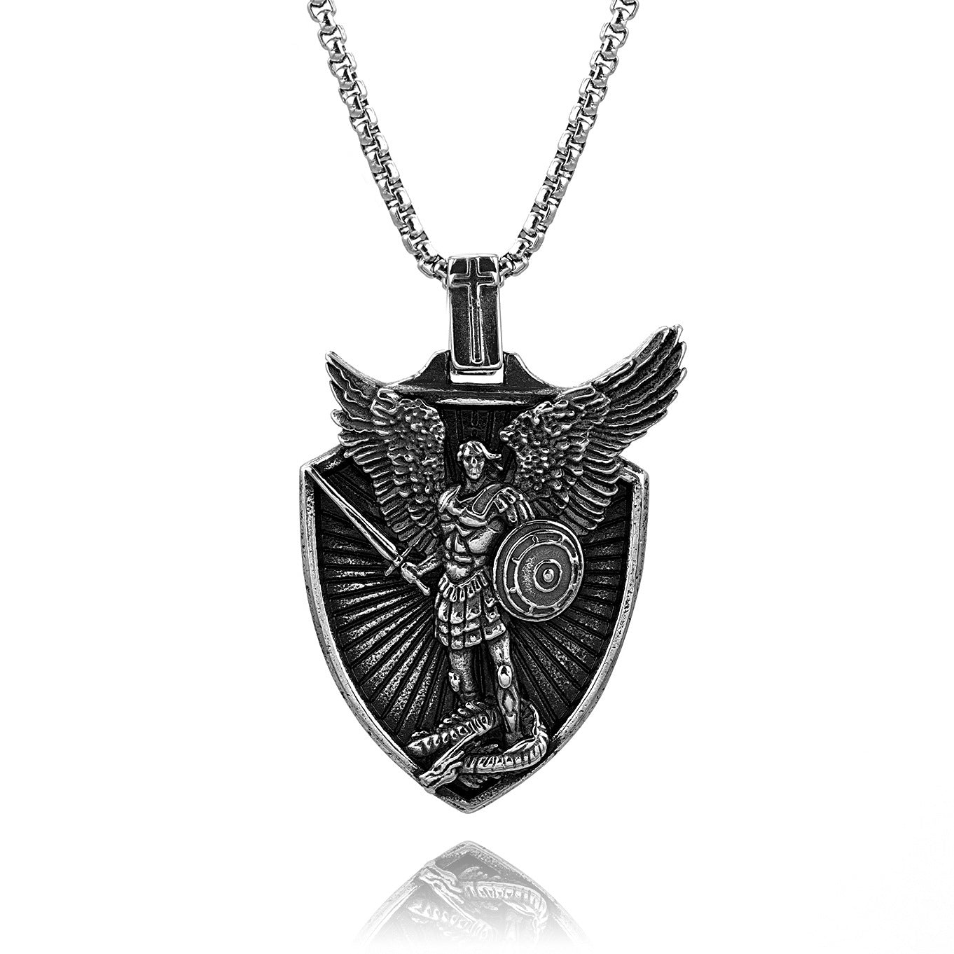 Faith in Archangel Michael Vintage Pendant-Woolova