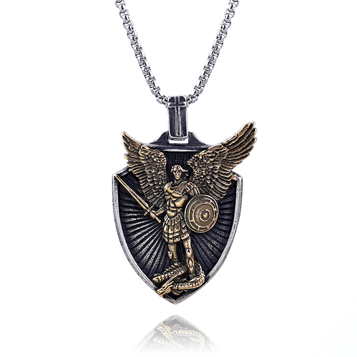 Faith in Archangel Michael Vintage Pendant-Woolova