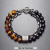 Tiger Eye/ Black Agate