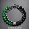 Green Malachite/ Black Agate