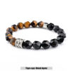 Tiger-eye/ Black Agate