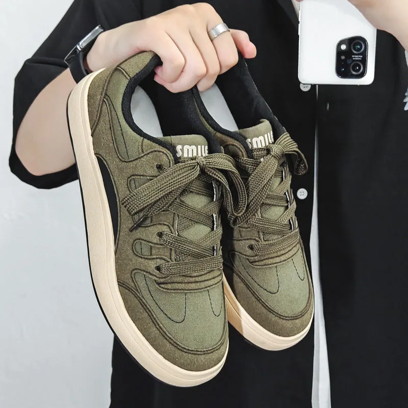 Men Fashion Canvas Flat Casual Sneakers-Woolova
