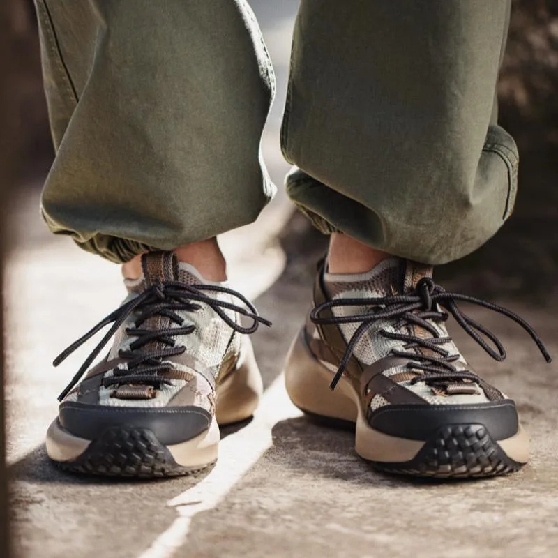 Men Fashion Breathable Mesh Canvas Casual Sneakers-Woolova
