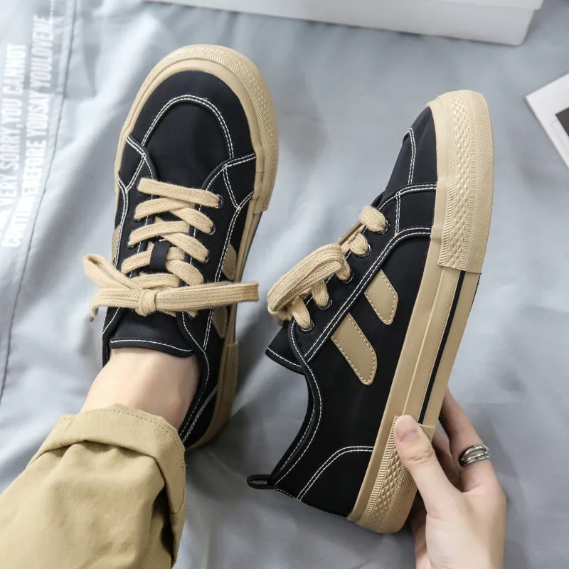 Men Fashion Canvas Soft Flat Casual Shoes-Woolova