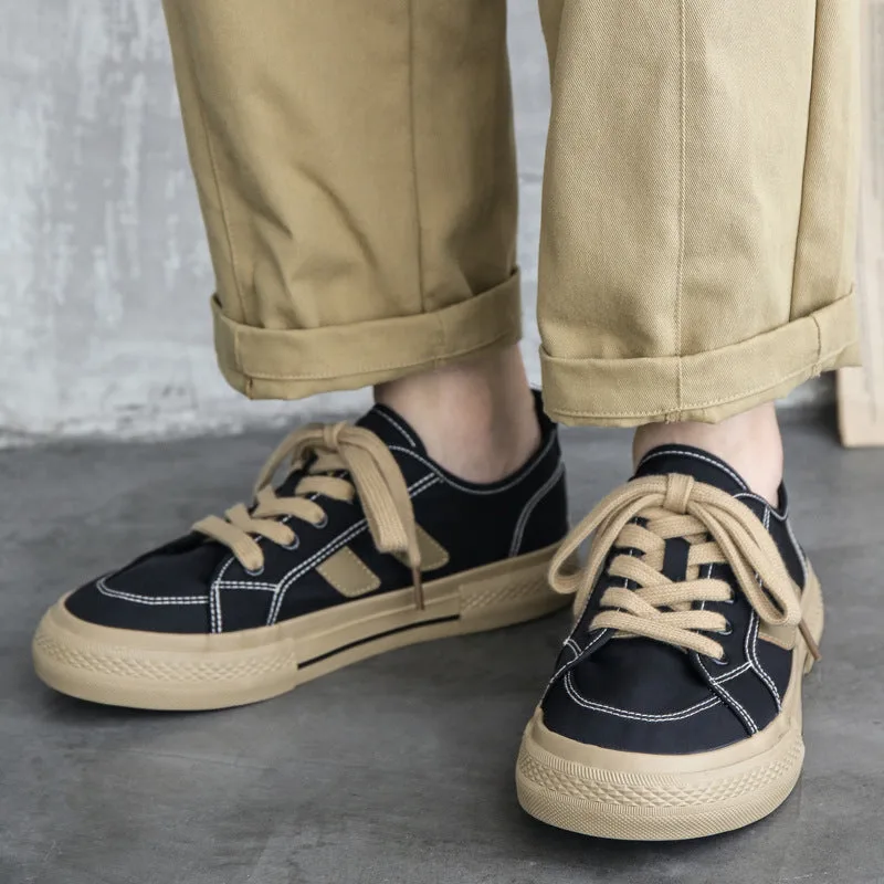 Men Fashion Canvas Soft Flat Casual Shoes-Woolova
