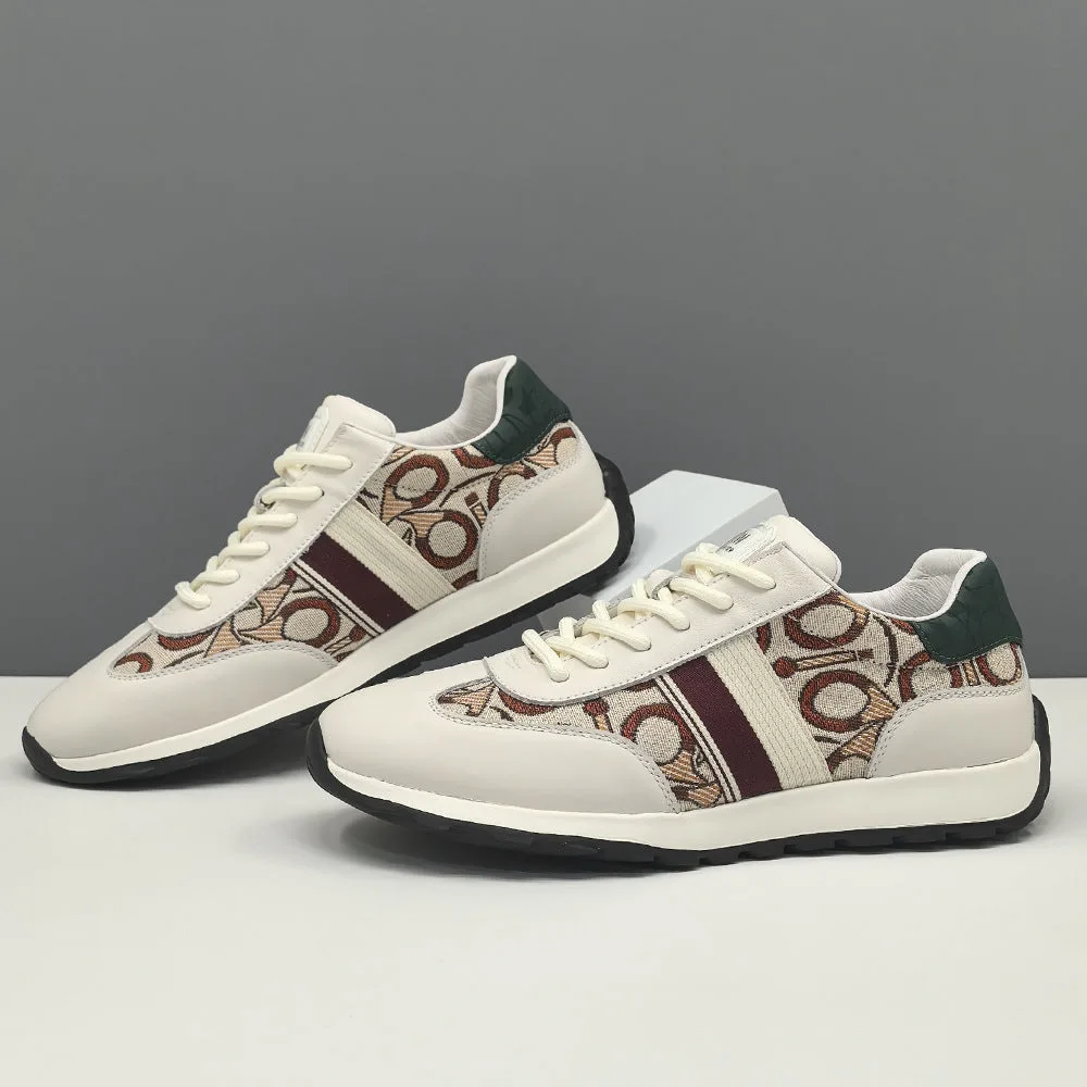 Men Fashion Color Matching Canvas Flat Casual Sneakers-Woolova