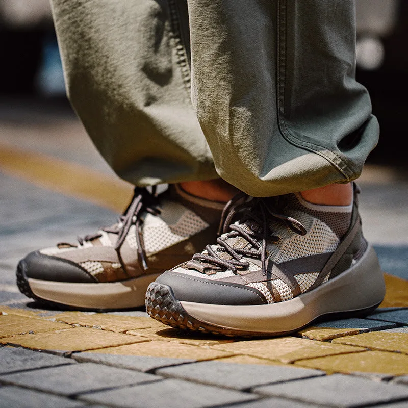 Men Fashion Breathable Mesh Canvas Casual Sneakers-Woolova