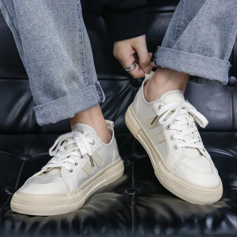 Men Fashion Canvas Soft Flat Casual Shoes-Woolova