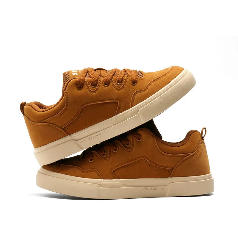 Men Fashion Solid Canvas Flat Casual Sneakers-Woolova