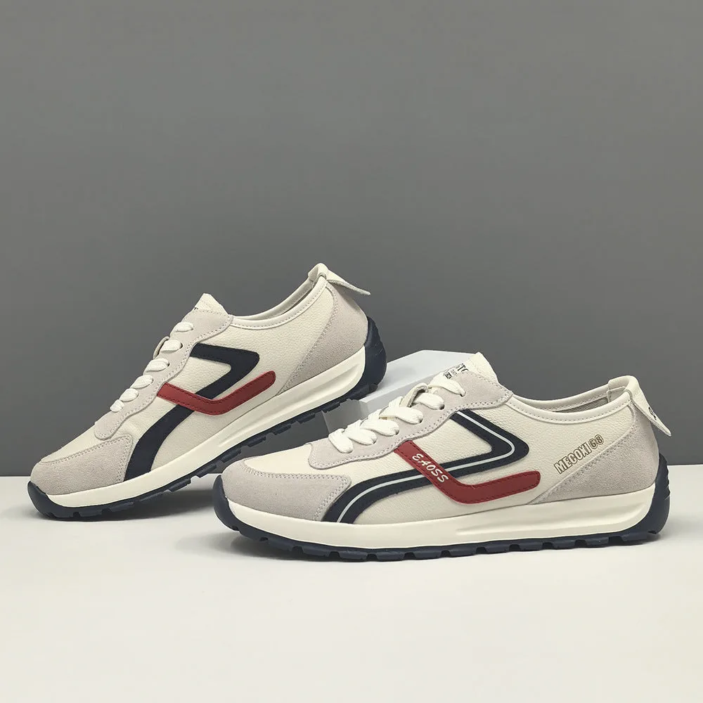 Men Fashion Breathable Leather Stylish Casual Shoes-Woolova