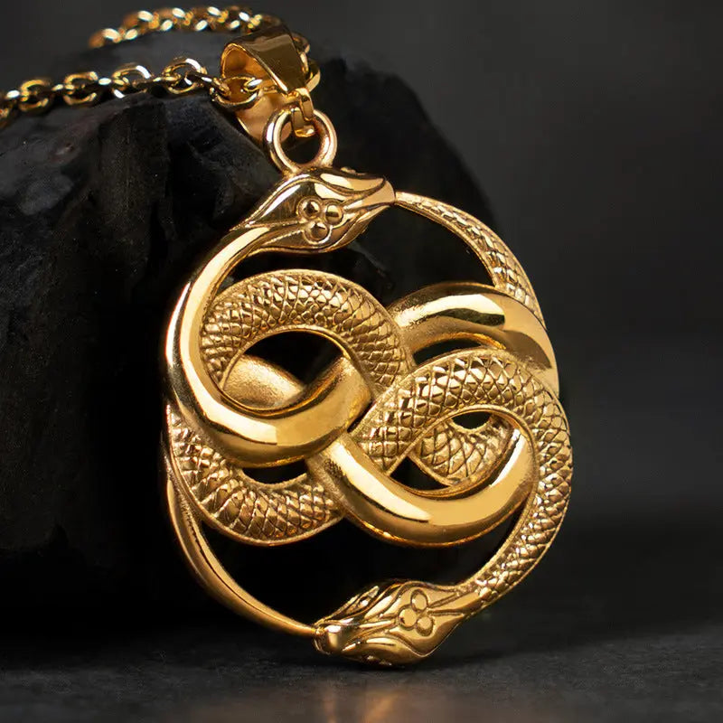 Ouroboros Stainless Steel Pendant-Woolova