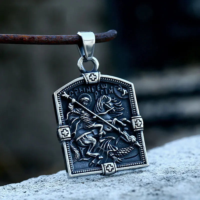 St. George Slaying the Dragon Pendant-Woolova
