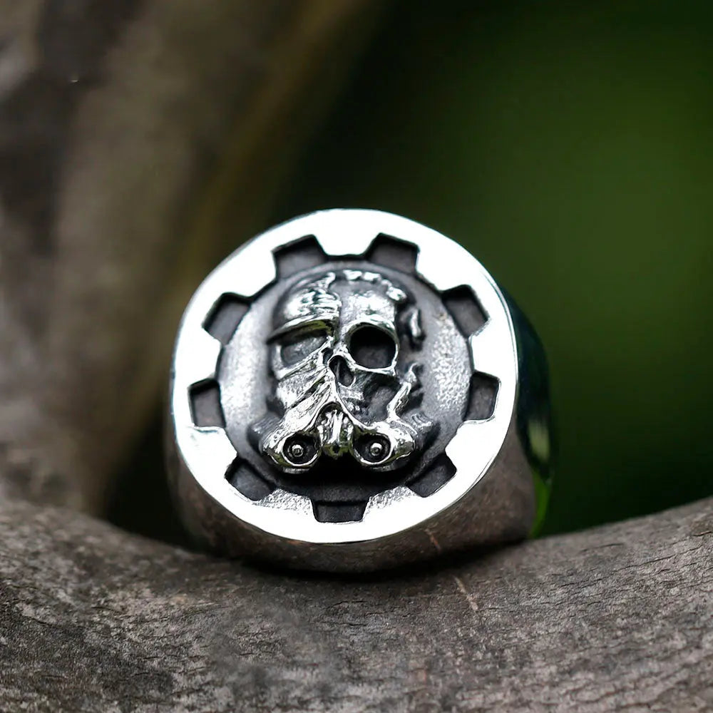 Stormtrooper Skull Stainless Steel Ring-Woolova