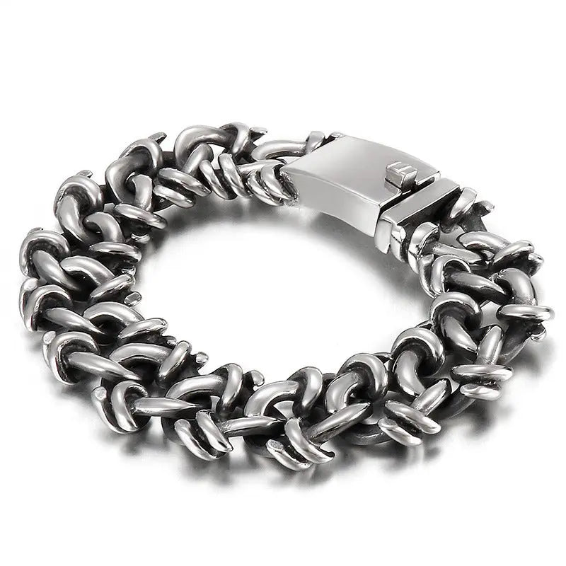 Tangled Chain Stainless Steel Bracelet-Woolova