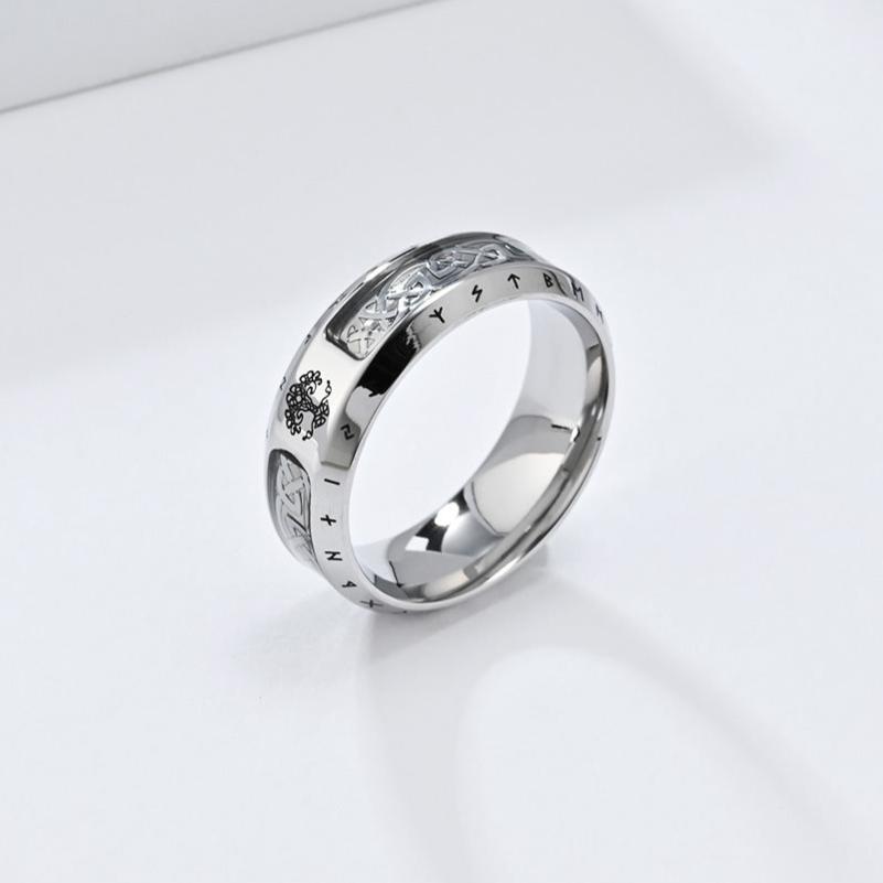 Viking Tree of Life Eternal Knot Ring-Woolova