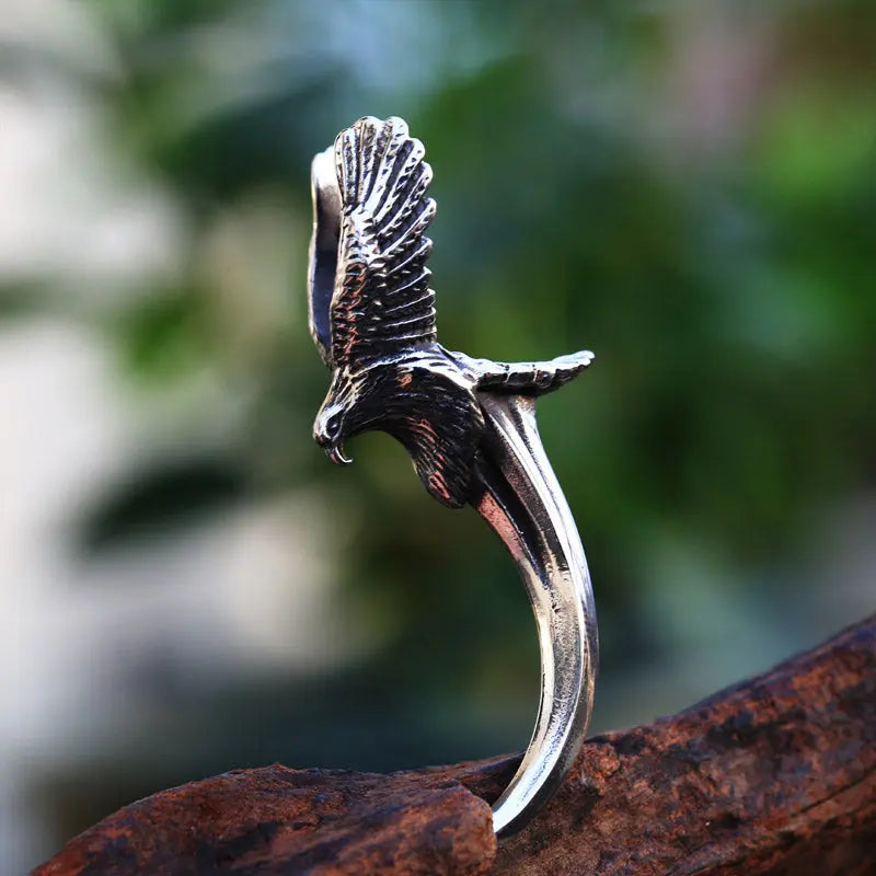 Vintage Eagle Stainless Steel Pendant-Woolova