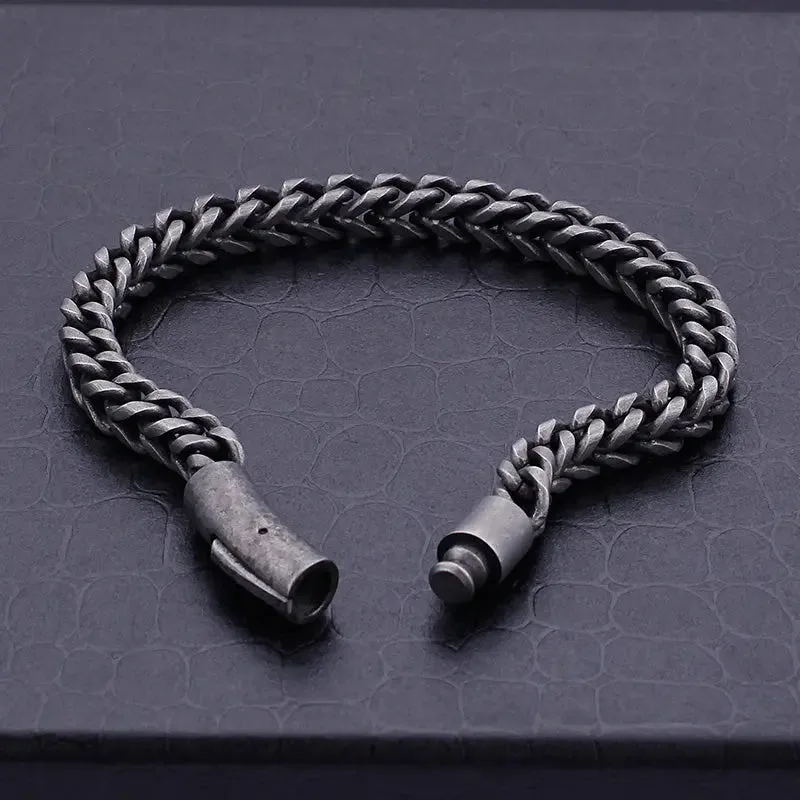 Wheat Chain Stainless Steel Bracelet-Woolova