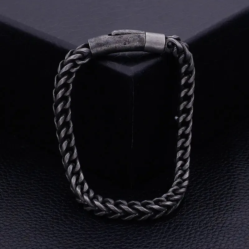 Wheat Chain Stainless Steel Bracelet-Woolova