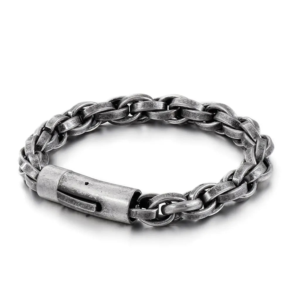 Belcher Chain Stainless Steel Bracelet-Woolova