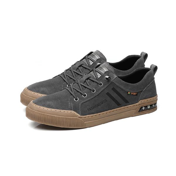 MEN'S SOFT-SOLED SUEDE SLIP-ON CASUAL SNEAKERS 92330711S-Woolova